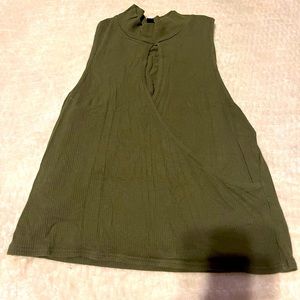 Green tank top